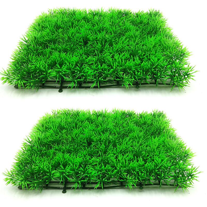 Aquarium Planted Seeds - Artificial Green Grass Plant Lawn Turf