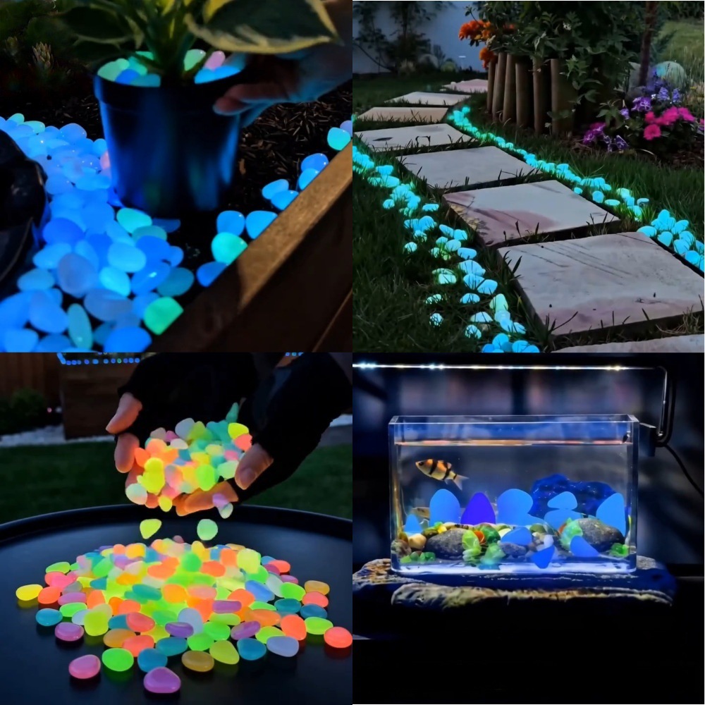 Aquarium Plants - Colorful Glow In The Dark Luminous