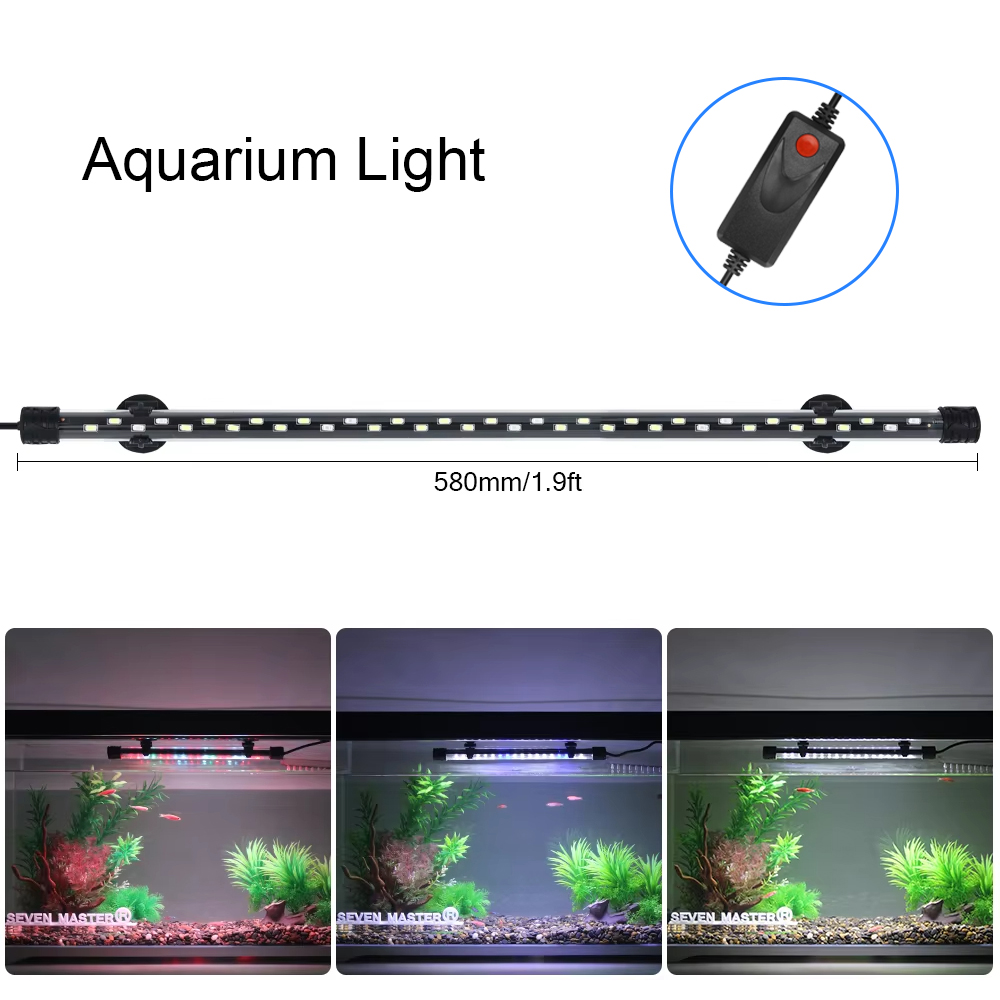 Aquarium Plant Grow Light - 58CM Aquarium Light LED Plant Grow