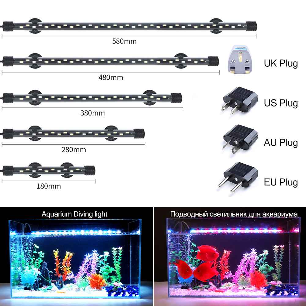 Aquarium Plant Grow Light - 90-260V Bể Cá Đèn LED Chống