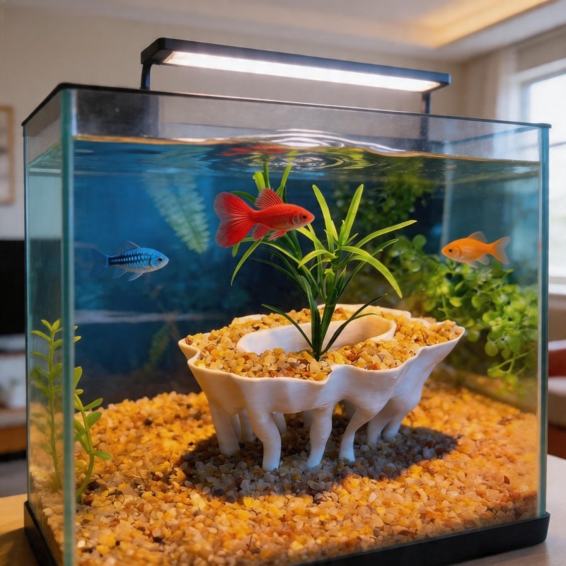 Aquarium Planted Soil - 3D printed aquarium plants in the