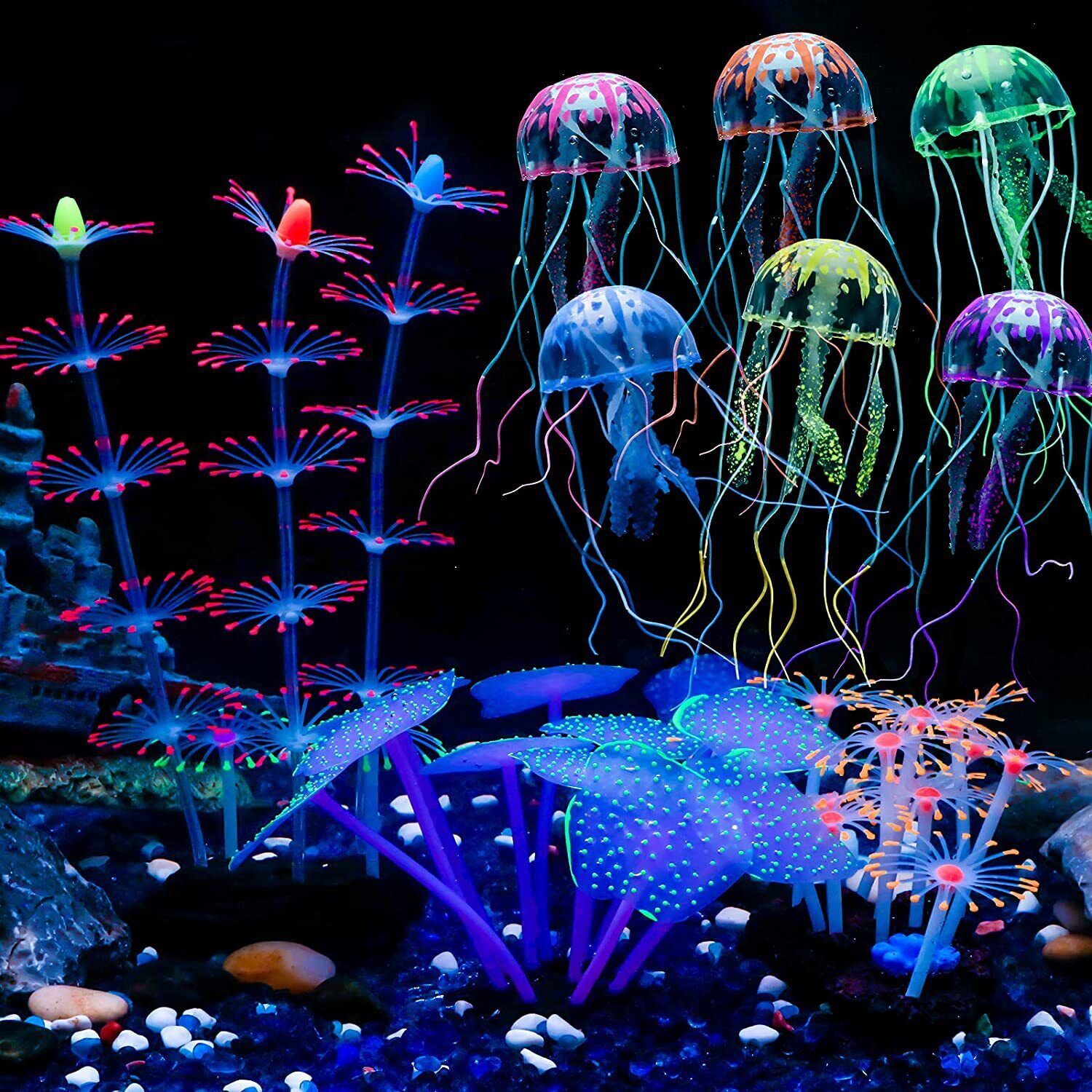 50/75/100CM Linh Hoạt Hải Quỳ  - đánh giá và giá Aquarium Plant Display