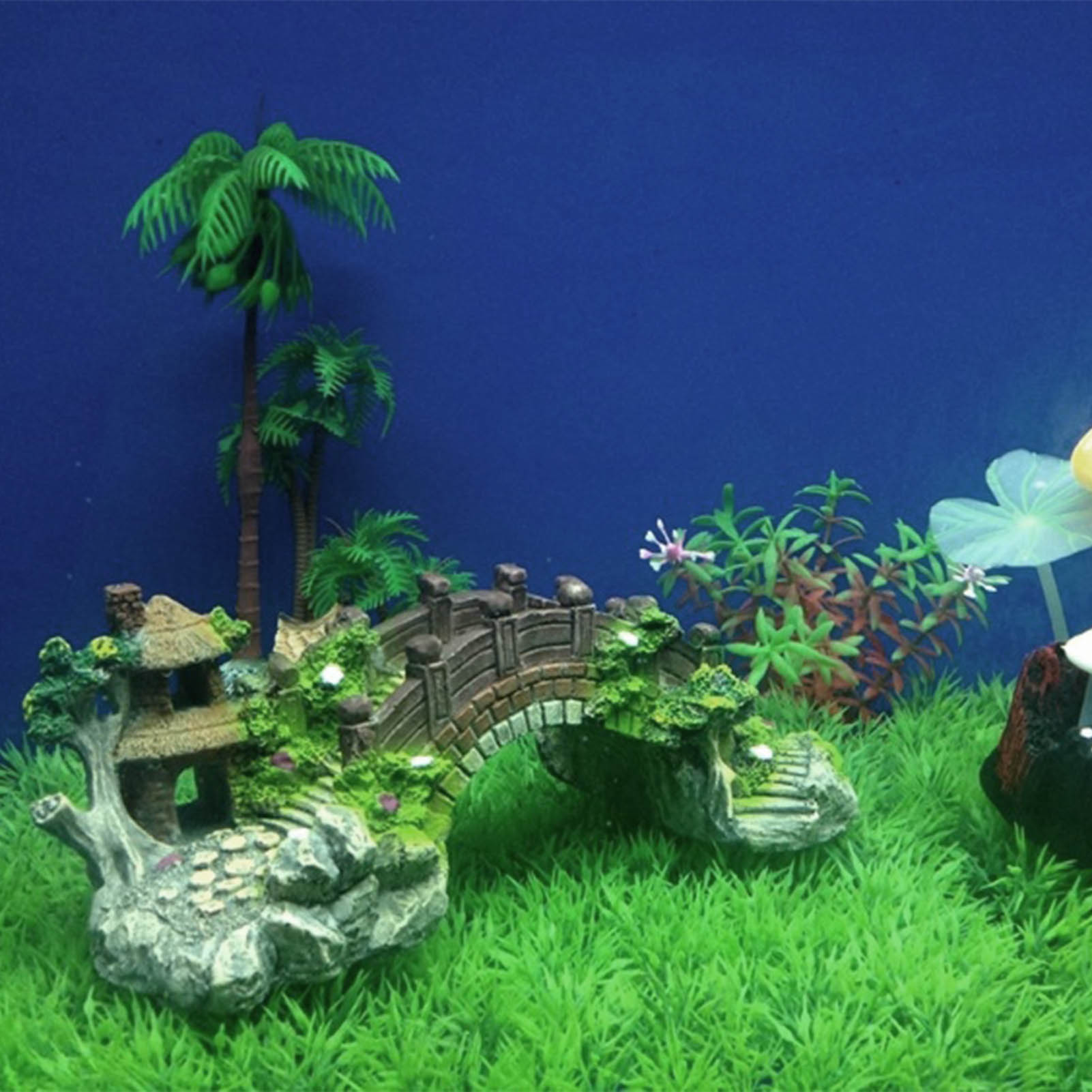Fish Tank Artificial Bridge Re - đánh giá và giá Aquarium Planted Seeds