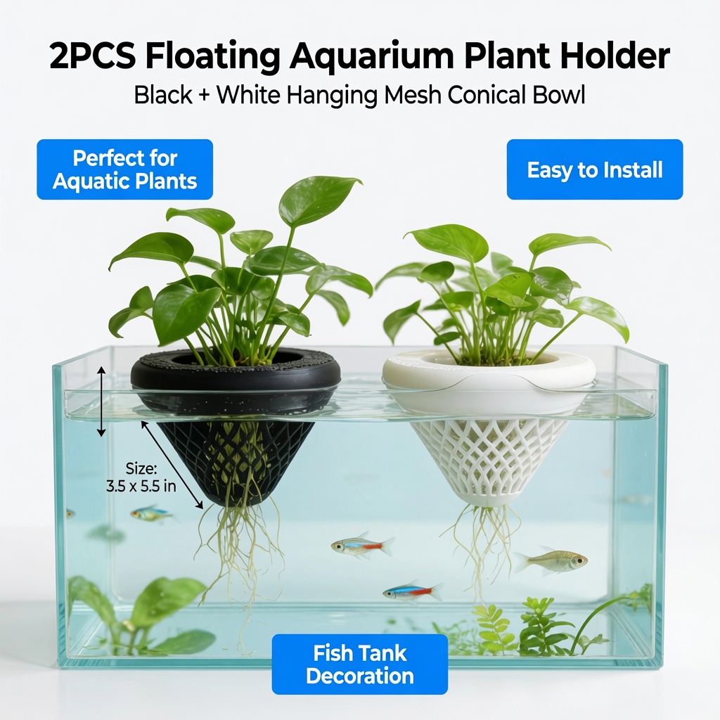 2PCS Floating Aquarium Plant H - đánh giá và giá Aquarium Plant Display