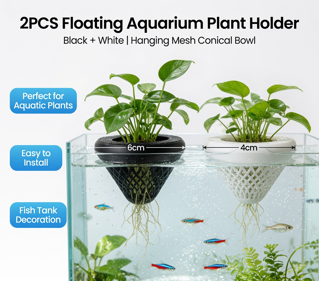2PCS Floating Aquarium Plant H - đánh giá và giá Aquarium Plant Display