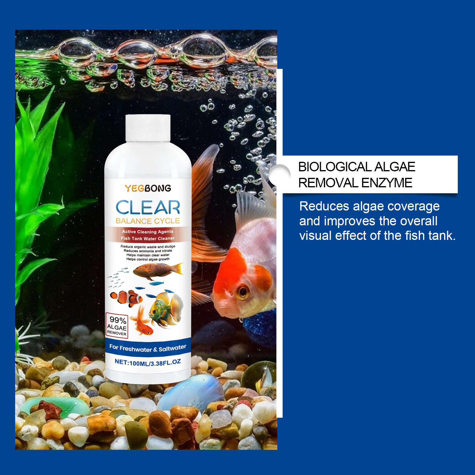 Aquarium Water Clarifier 100ml - đánh giá và giá Planted Aquarium Cleaning