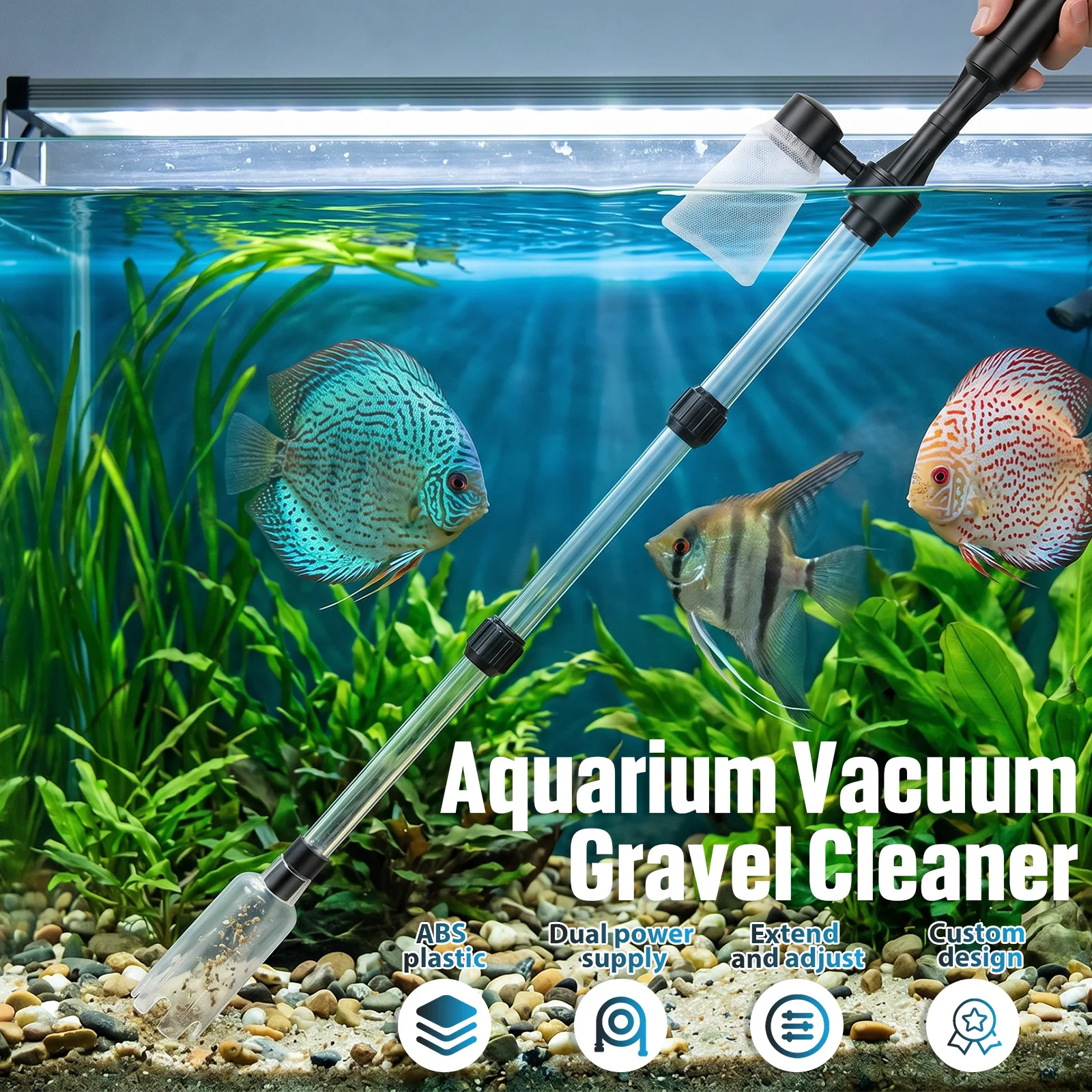 Aquarium Vacuum Gravel Cleaner - đánh giá và giá Planted Aquarium Cleaning