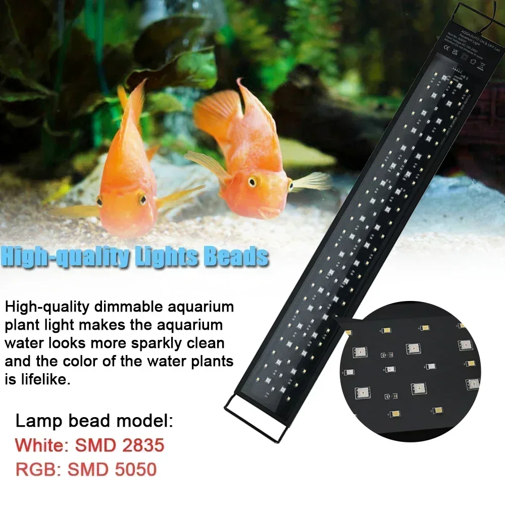 IP68 Waterproof Aquarium LED L - đánh giá và giá Aquarium Plant Grow Light
