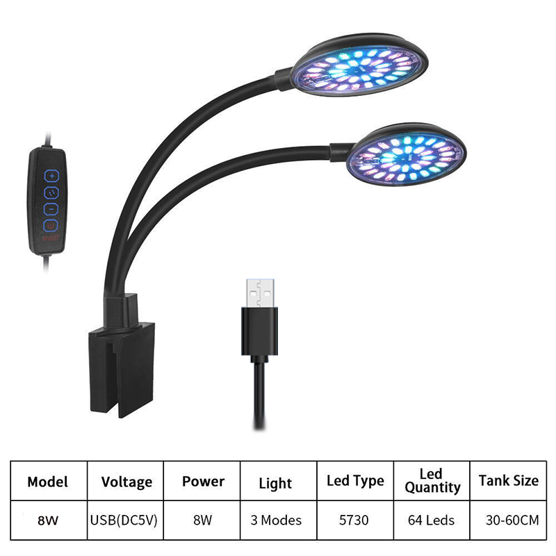 USB Aquarium LED Light Fish Ta - đánh giá và giá Aquarium Plant Grow Light
