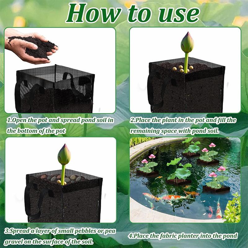 4 Pcs Black Mesh Pond Planting - đánh giá và giá Aquarium Plants