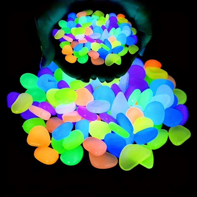 50-200pcs Glow in The Dark Peb - đánh giá và giá Aquarium Plants