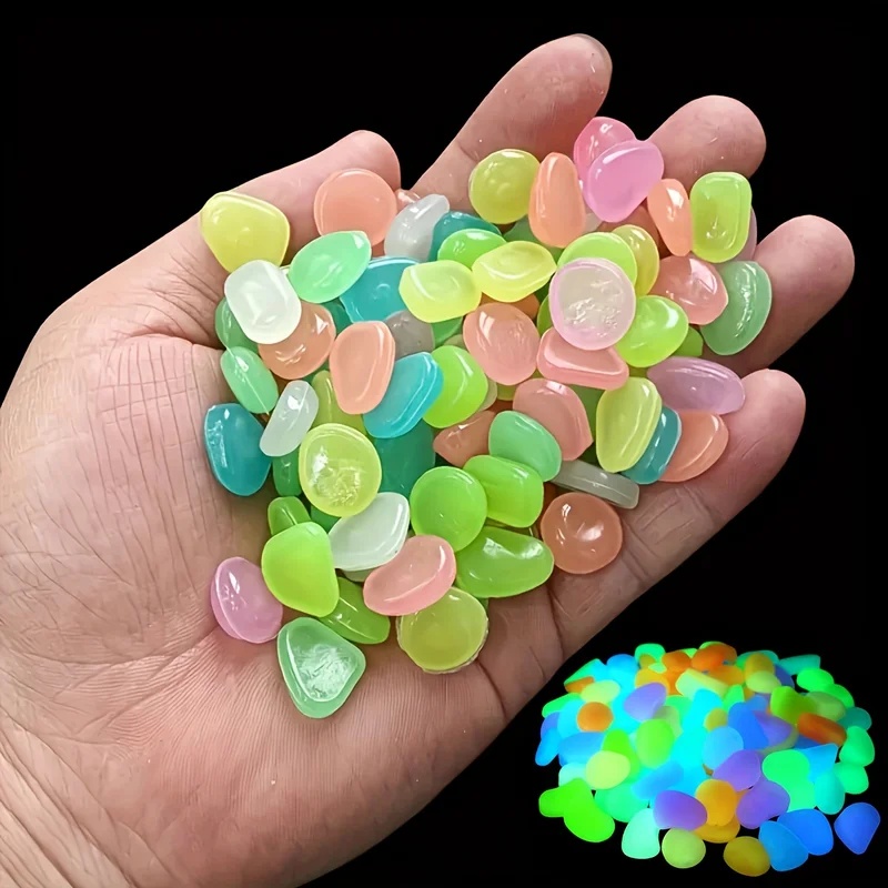 50-200pcs Glow in The Dark Peb - đánh giá và giá Aquarium Plants
