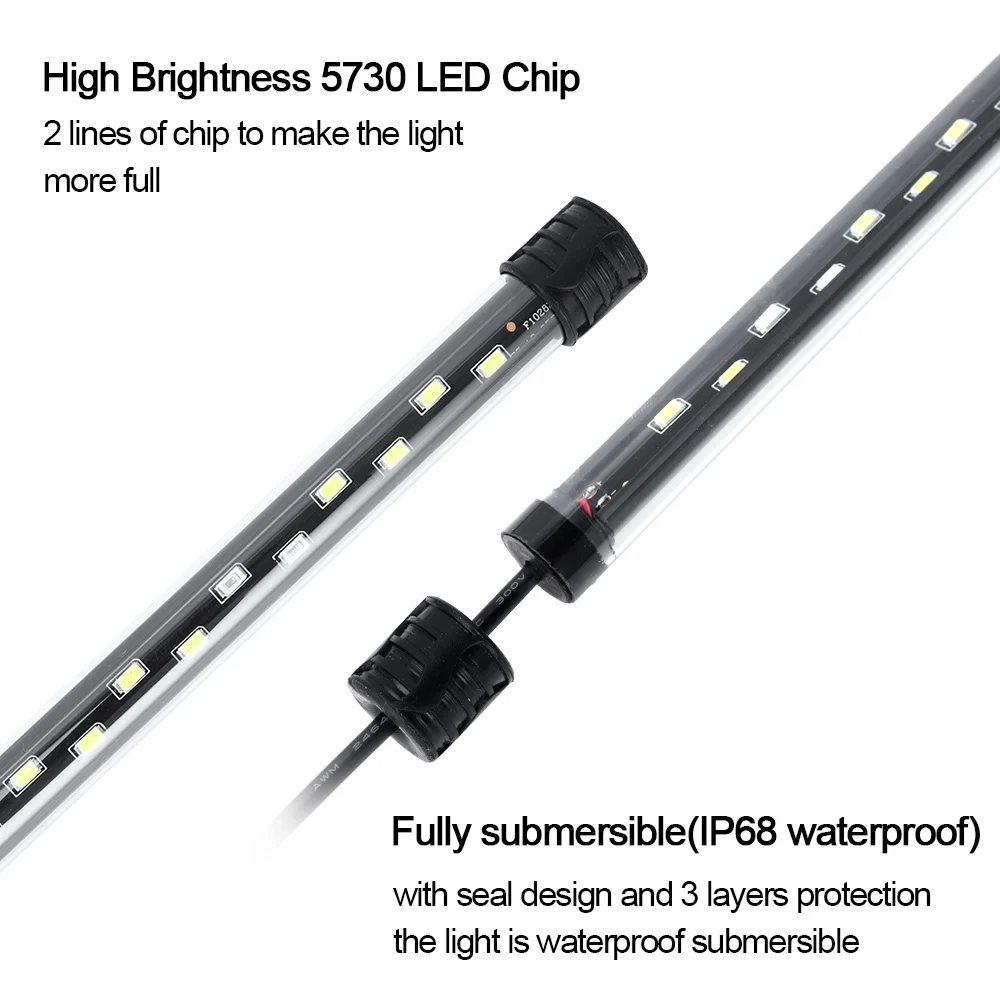 58CM  Aquarium Light LED Plant - đánh giá và giá Aquarium Plant Grow Light