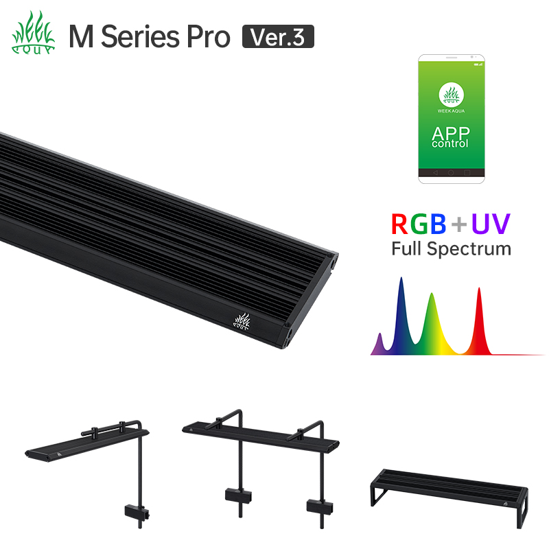 Week Aqua M Series RGB UV LED  - đánh giá và giá Aquarium Plant Display