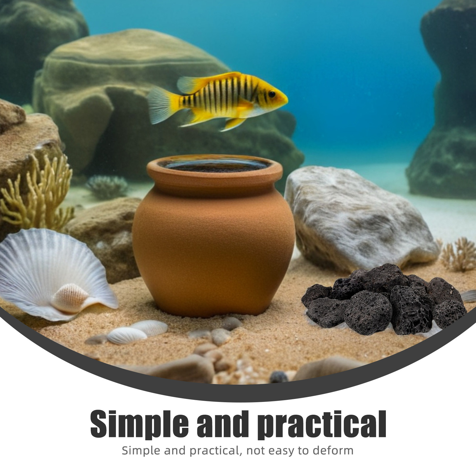 1Pack Natural Volcanic Stones  - đánh giá và giá Aquarium Plants