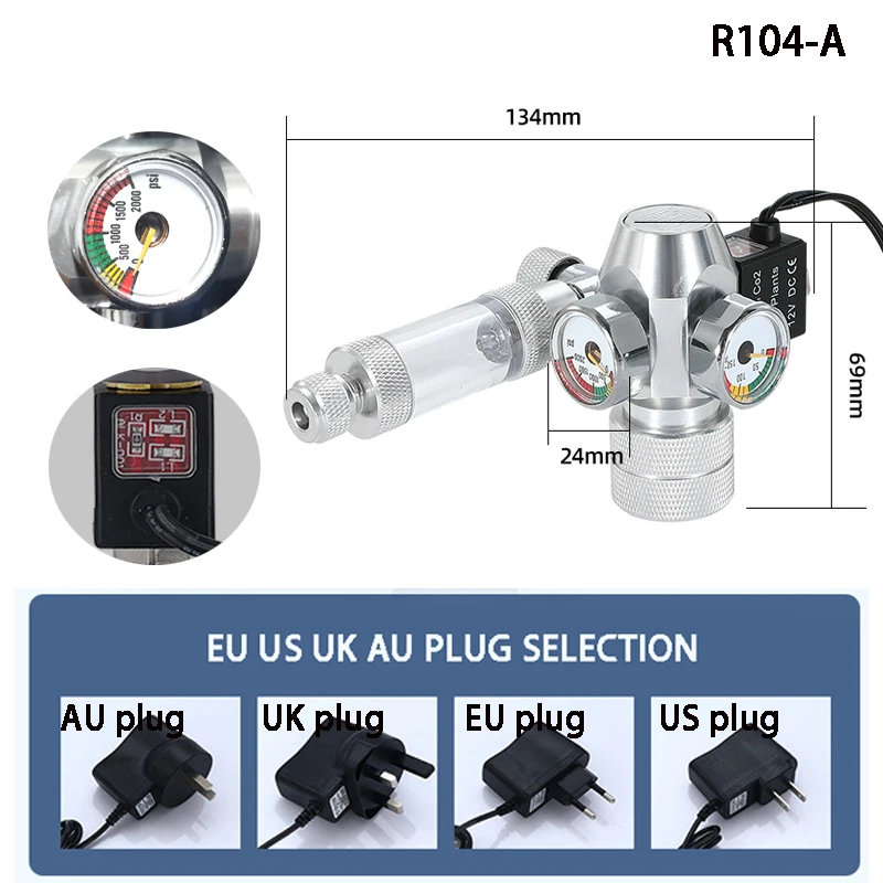 New DIY Aquarium CO2 Regulator - đánh giá và giá Planted Aquarium Accessories